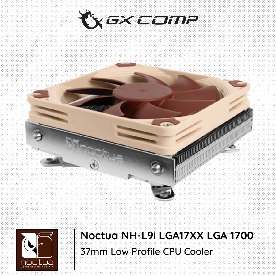 Noctua NH-L9I LGA17XX LGA 1700 | 37mm Low Profile CPU Cooler
