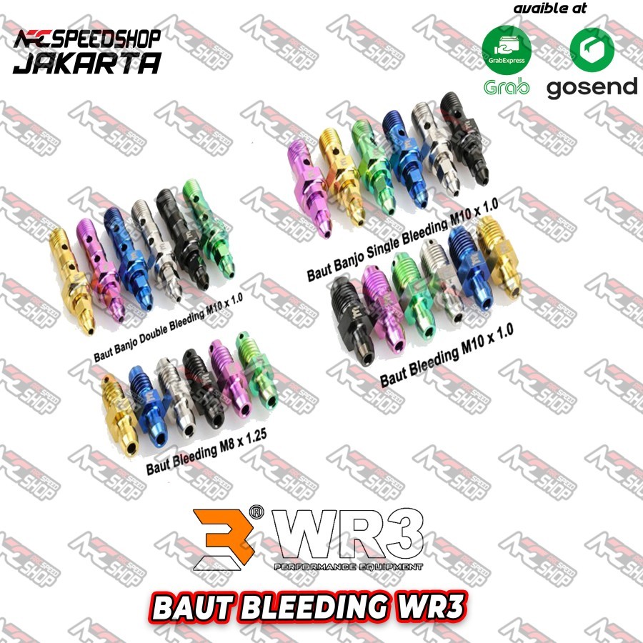 Baut Titanium WR3 Baut Bleeding / Buangan Angin WR3