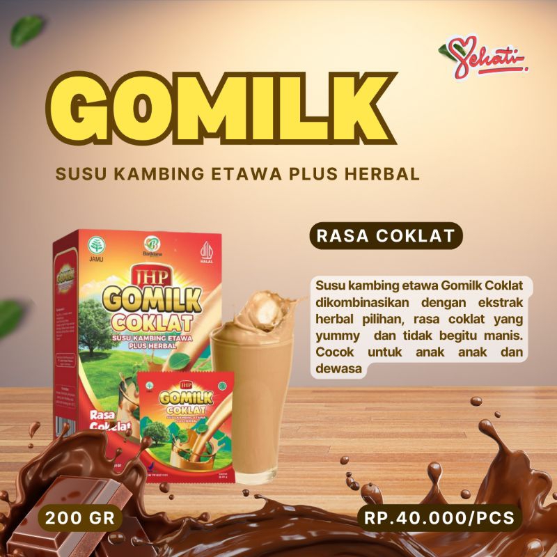 

Susu kambing original Gomilk susu kambing etawa coklat susu kambing coklat halal