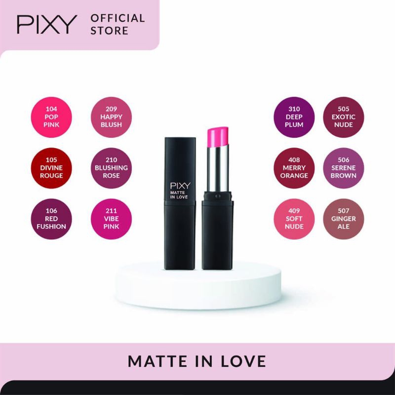 Pixy Matte In Love Lipstik