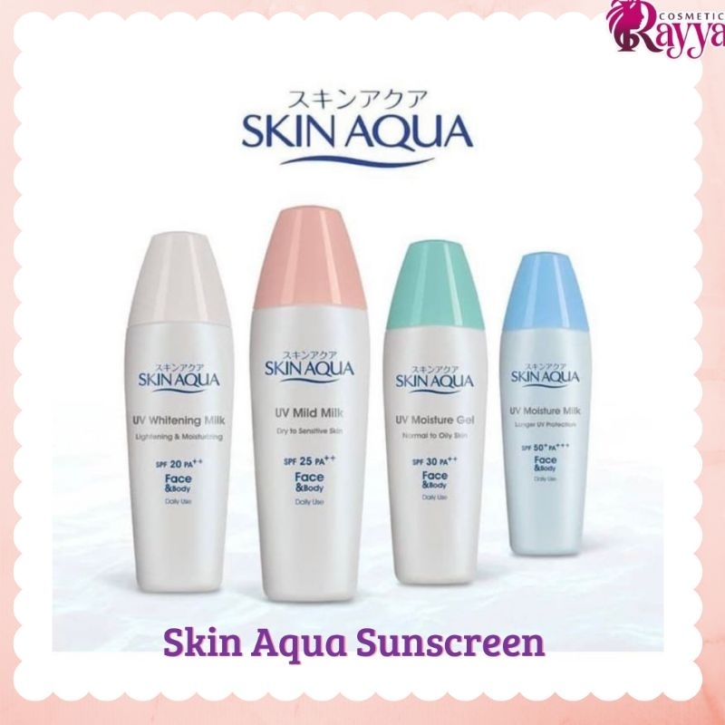 Skin Aqua Sunscreen | Mild Milk | Whitening Milk | Skin Aqua Putih | Skin Aqua Pink