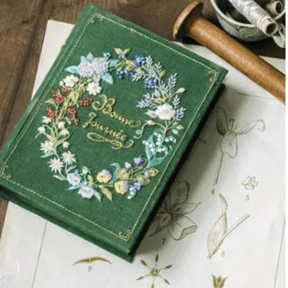 

ORCHID FLOWERS BOOK EMBROIDERY