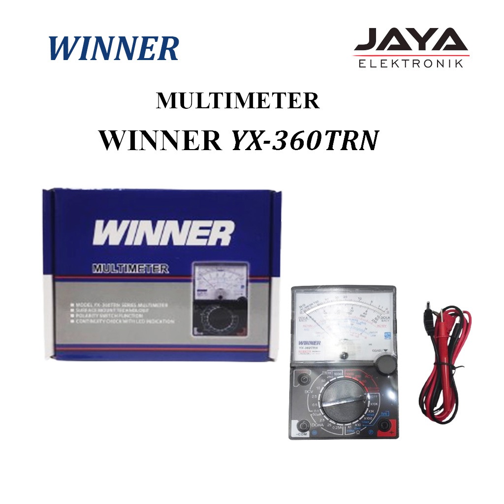 Multitester Multimeter Analog WINNER YX-360TRN Multi WINNER Analog ORIGINAL.