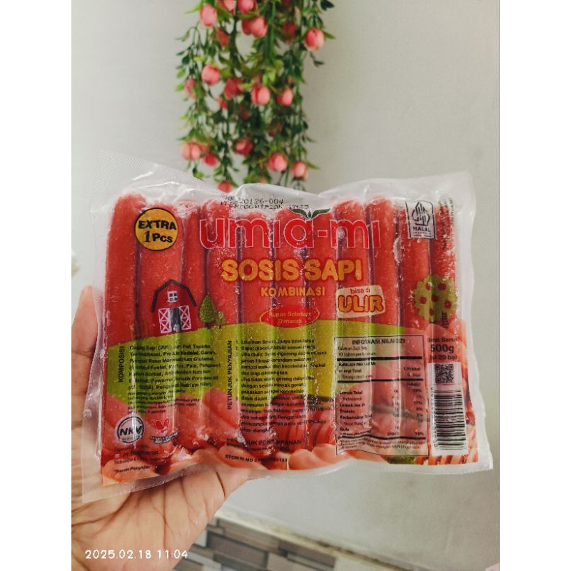 

SOSIS UMIAMI SAPI 500 GRAM ISI 22 PCS