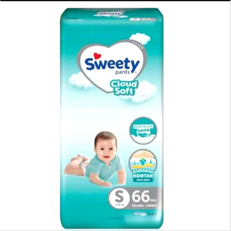 POPOK BAYI SWEETY SILVER PANTS UKURAN JUMBO S66