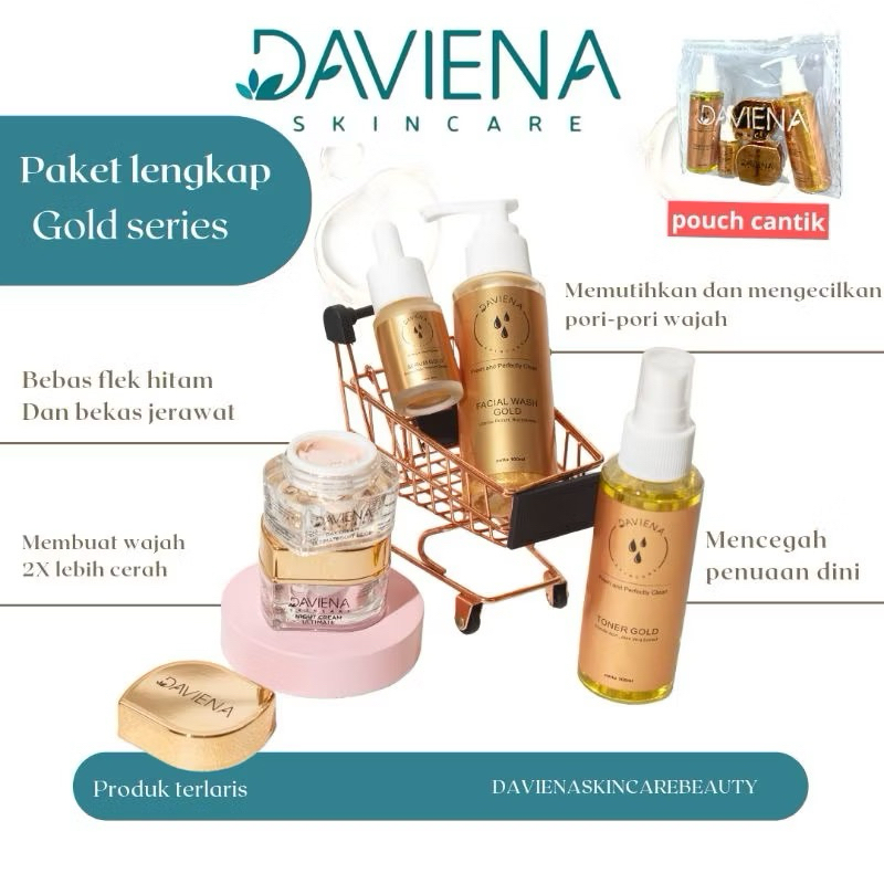 DAVIENA SKINCARE 1 PAKET MENCERAHKAN