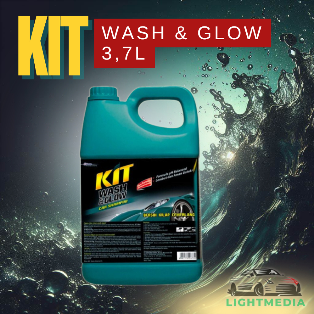 Shampo Mobil Kit Wash & Glow 3,7 L / Shampo Kit