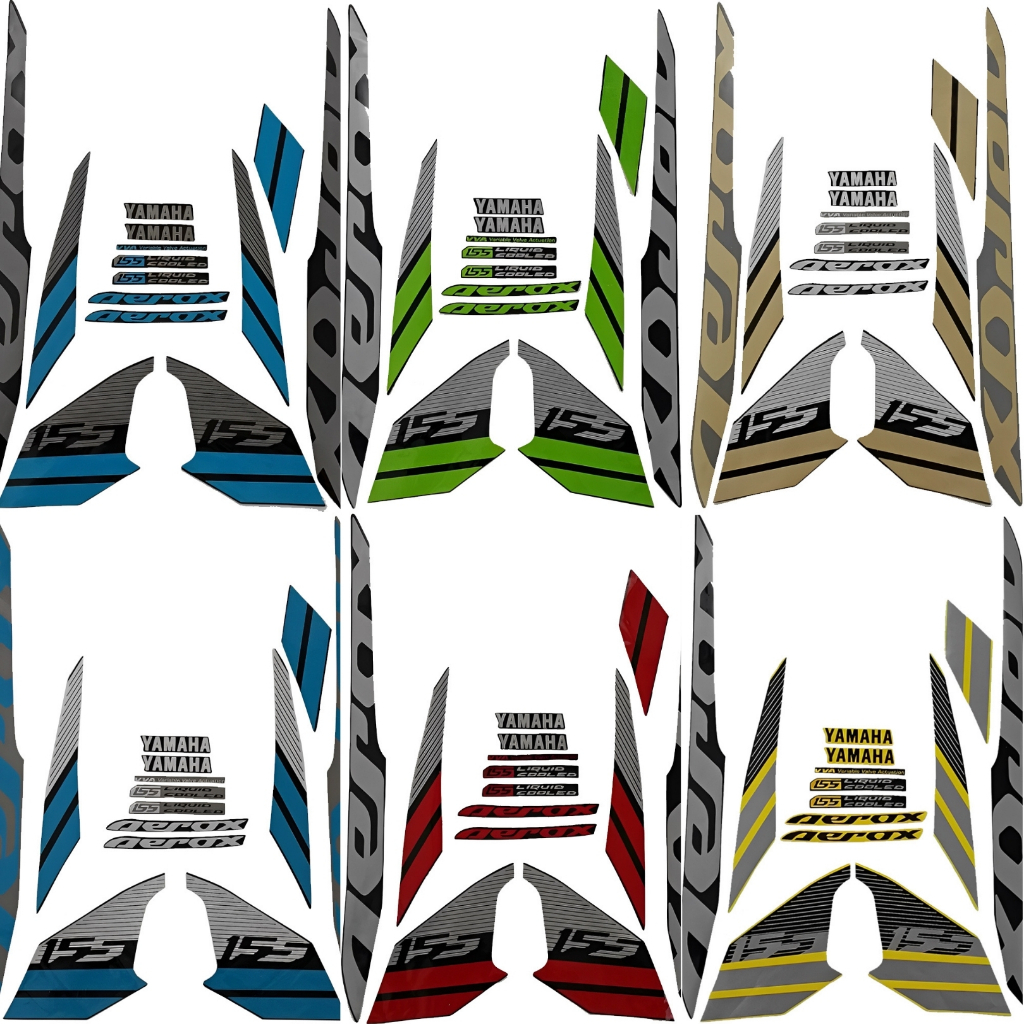 Striping Standart Yamaha Aerox 155 2017 All Warna Motor List Body Standart Aerox 2017