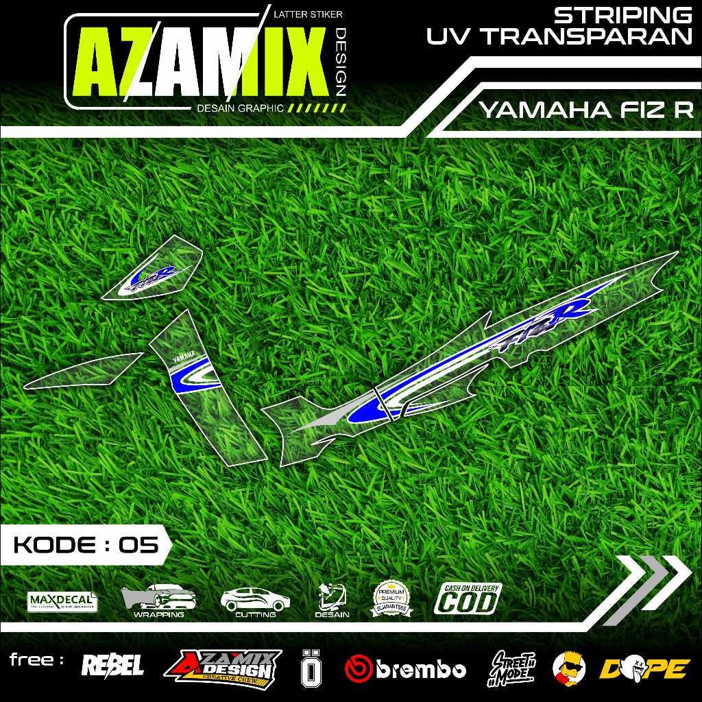 361 STRIPING TRANSPARAN FIZ R - STRIPING TRANSPARAN FIZ R SIMPLE GRAFIK