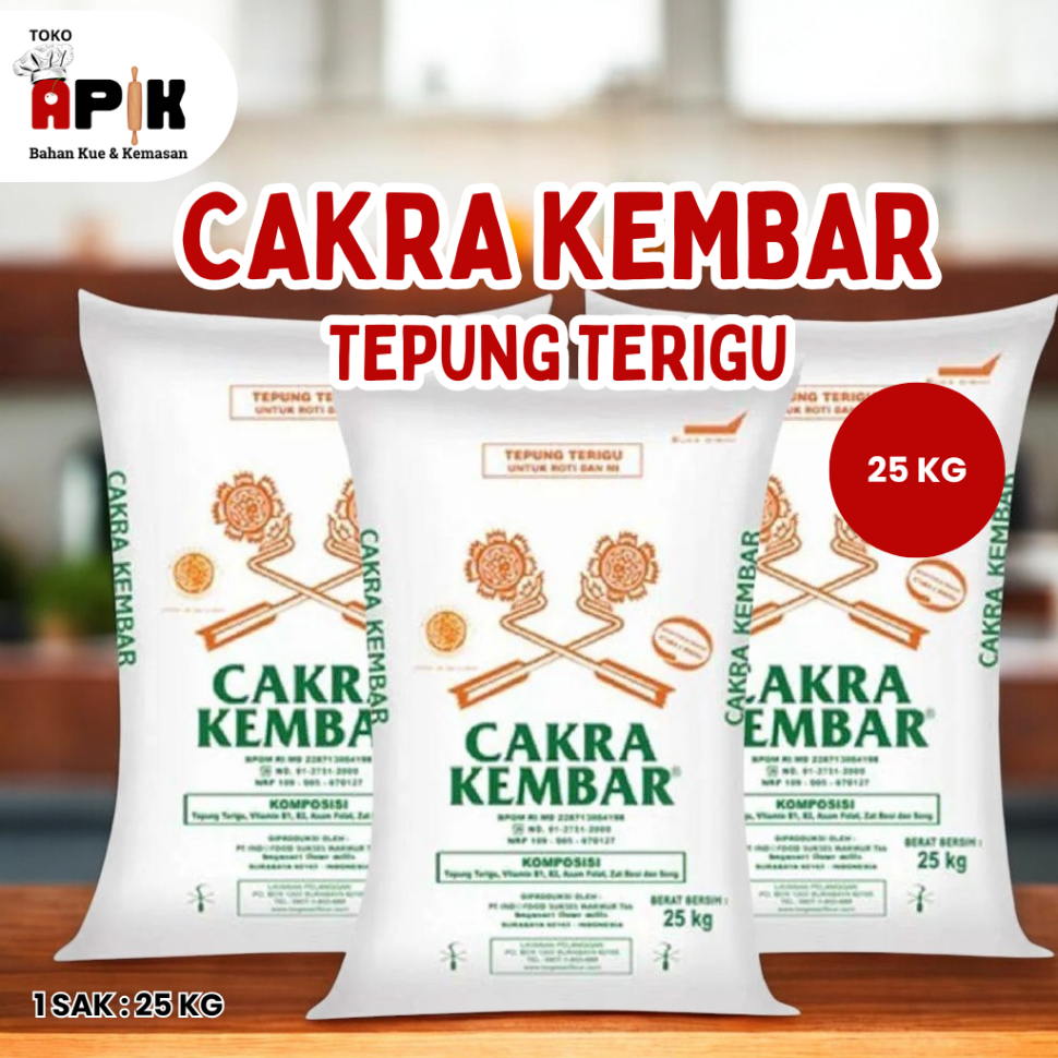 

TEPUNG TERIGU CAKRA KEMBAR BOGASARI 25KG