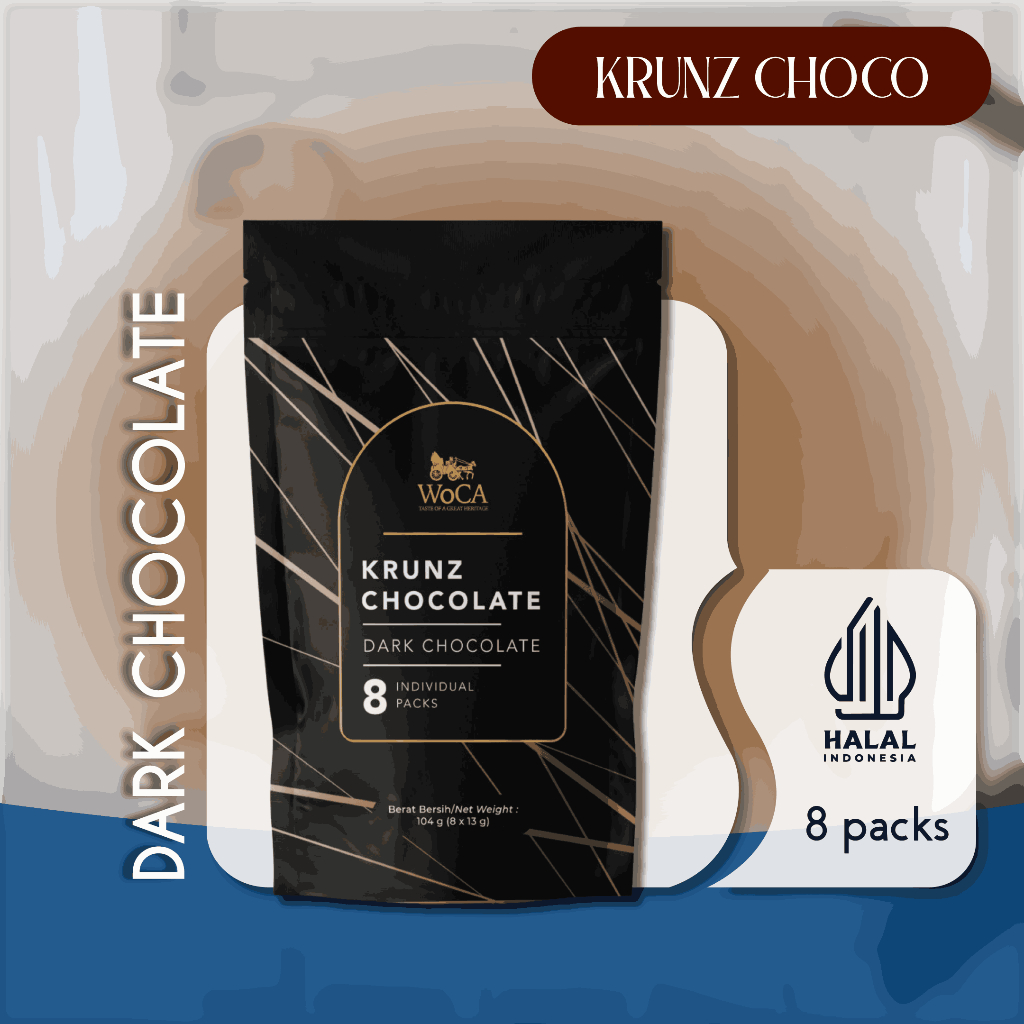 

WoCA Krunz Chocolate Dark 8 individual packs - Pouch
