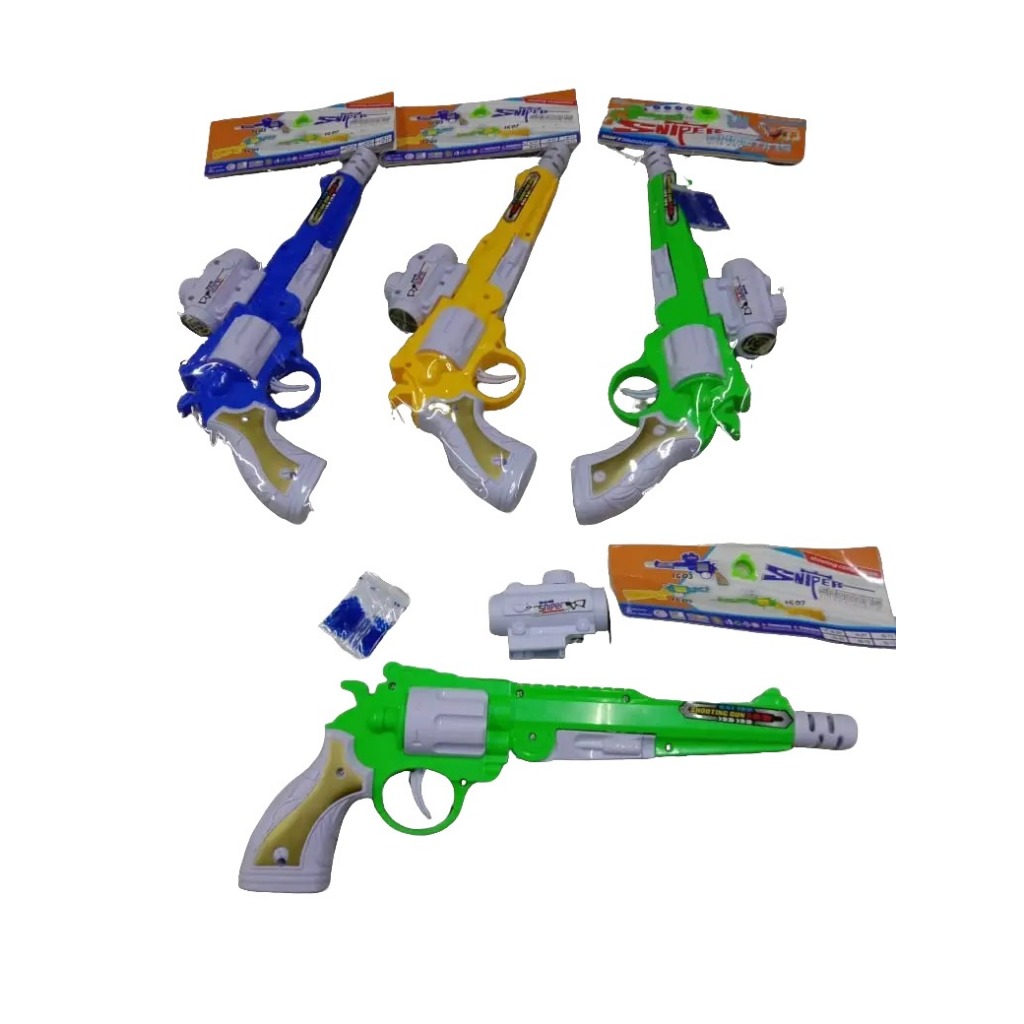 Mainan Anak Pistol Jelly Hydrogell / Pistol Water jelly / Tembakan kokang Jelly Sniper n Cowboy