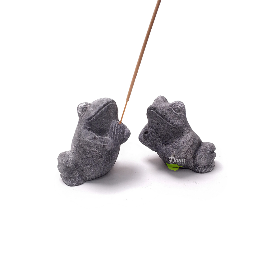 Tempat Dupa Katak Batu | Incense Holder | Hiolo | Aromatherapy