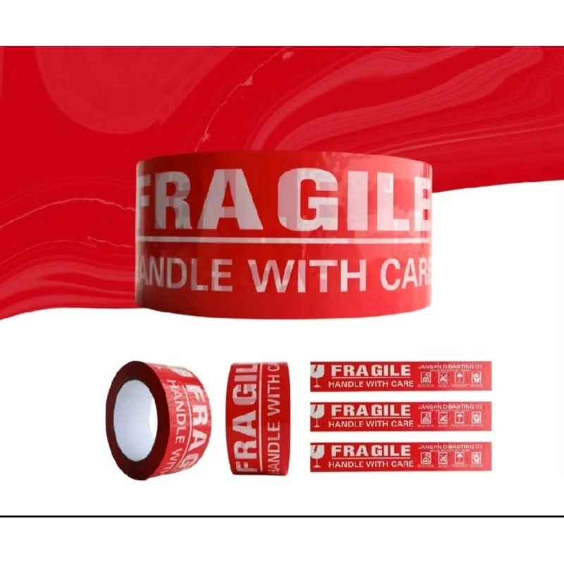 

LAKBAN FRAGILE ISOLASI TAPE JANGAN DIBANTING 48 MM