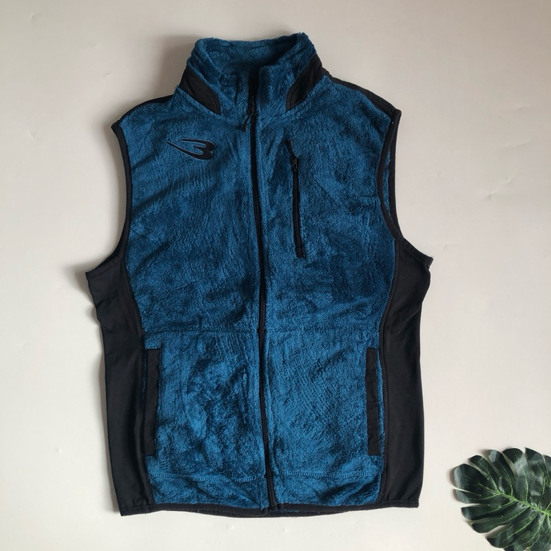 Burtle Sherpa Blue Black Vest Rompi