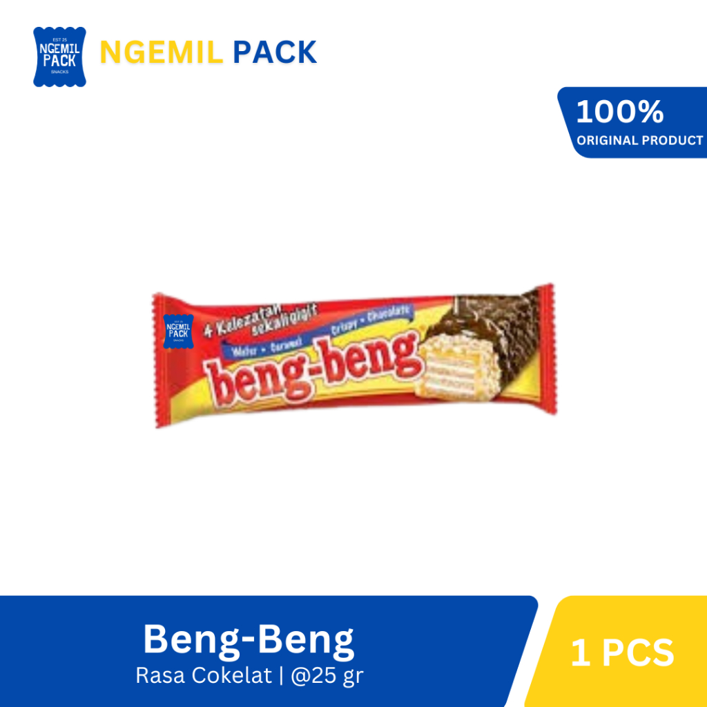 

Beng Beng Wafer Caramel Crispy Chocolate Isi 1pcs @25Gr