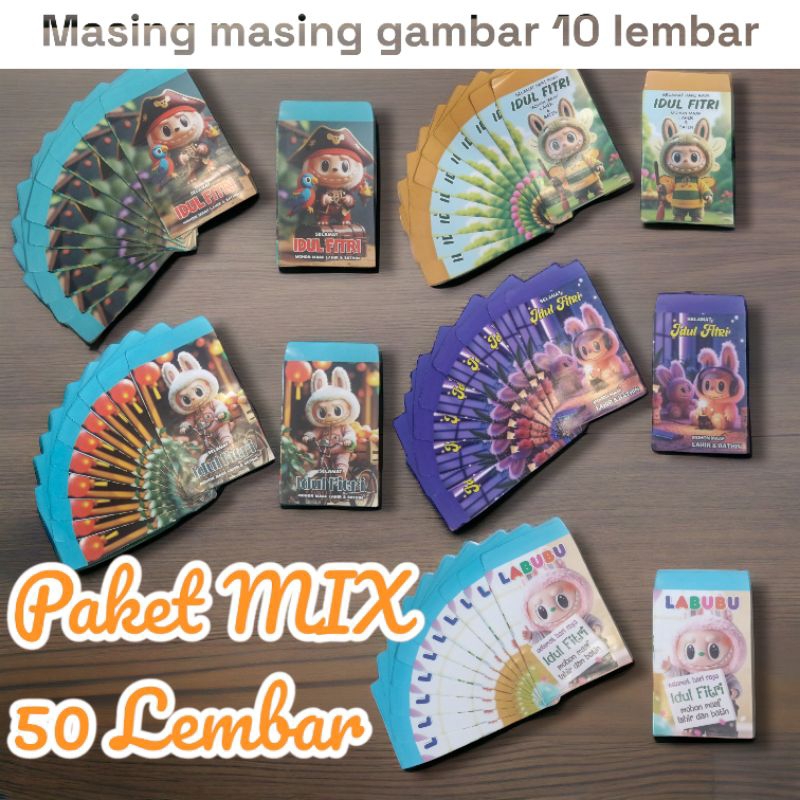 

Amplop Lebaran Idul Fitri (isi 50 pcs) Amplop Karakter Labubu Angpao Lucu