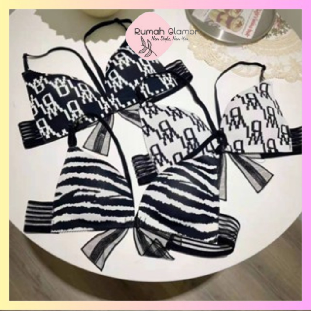 Bra Bh Sexy Kancing Depan Dengan Simpul Pita Kupu-Kupu Buterfly Di Belakang Motif Lucu
