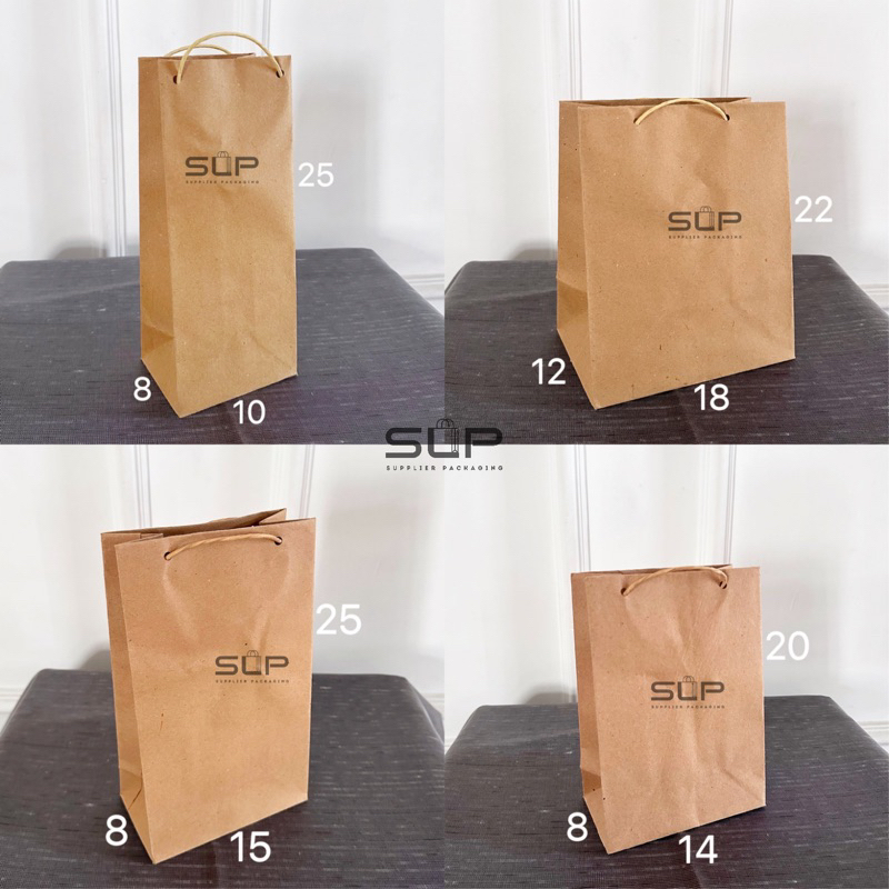 

[Isi 12 pcs] PAPER BAG SOUVENIR PERNIKAHAN BOTOL MINUMAN WAFER KUE HAMPERS