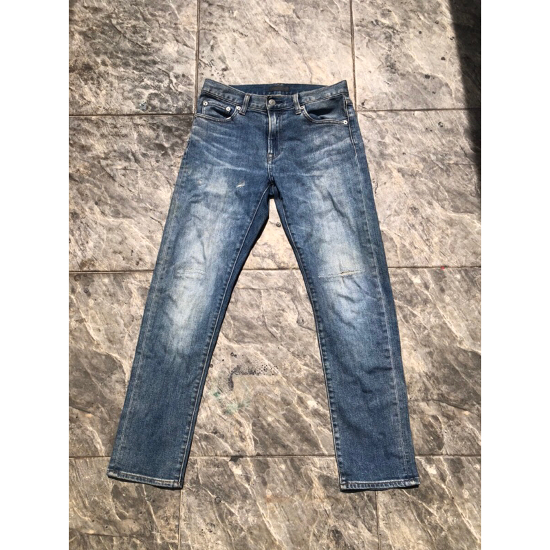 Uniqlo Blue Washed Slim Fit Jeans
