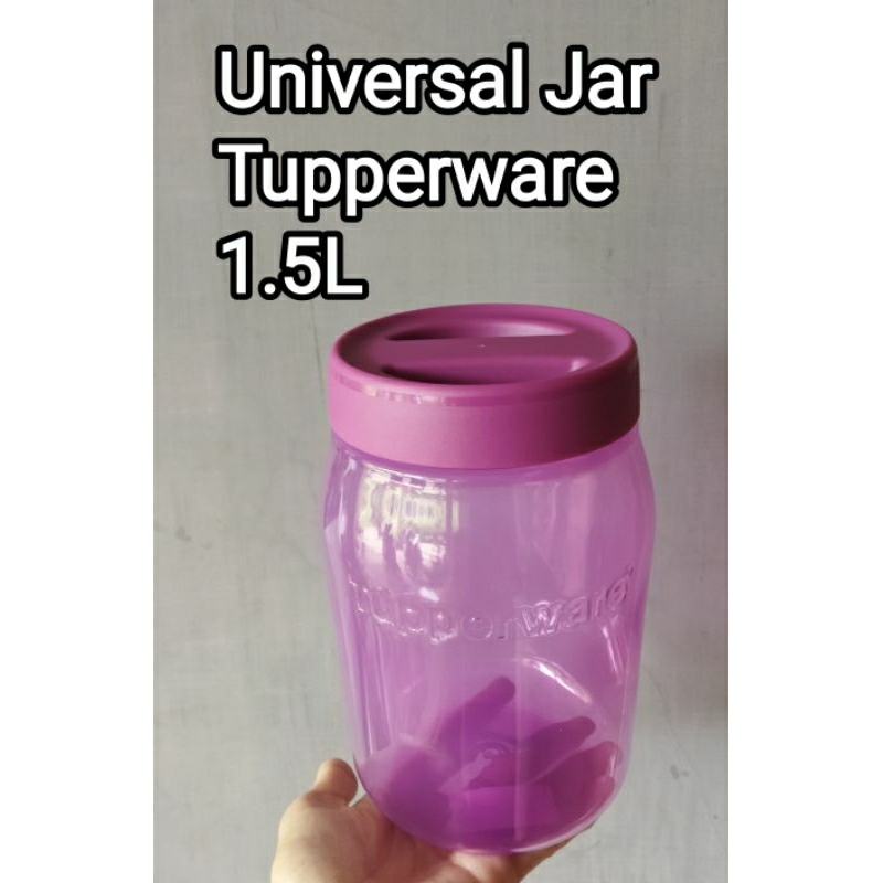 Toples Universal Jar 1.5L, 3L Tupperware (wadah susu bubuk, garam, gula dll)