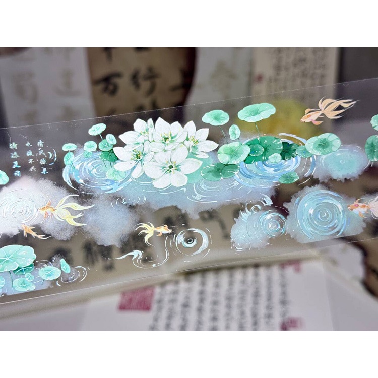 

(Kiricart) Lotus Flower hologram PET Tape Journal Scrapbook