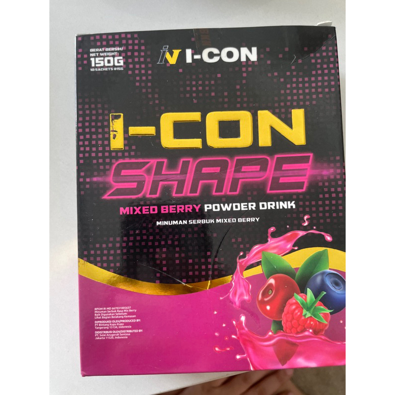 

icon shape powder drink