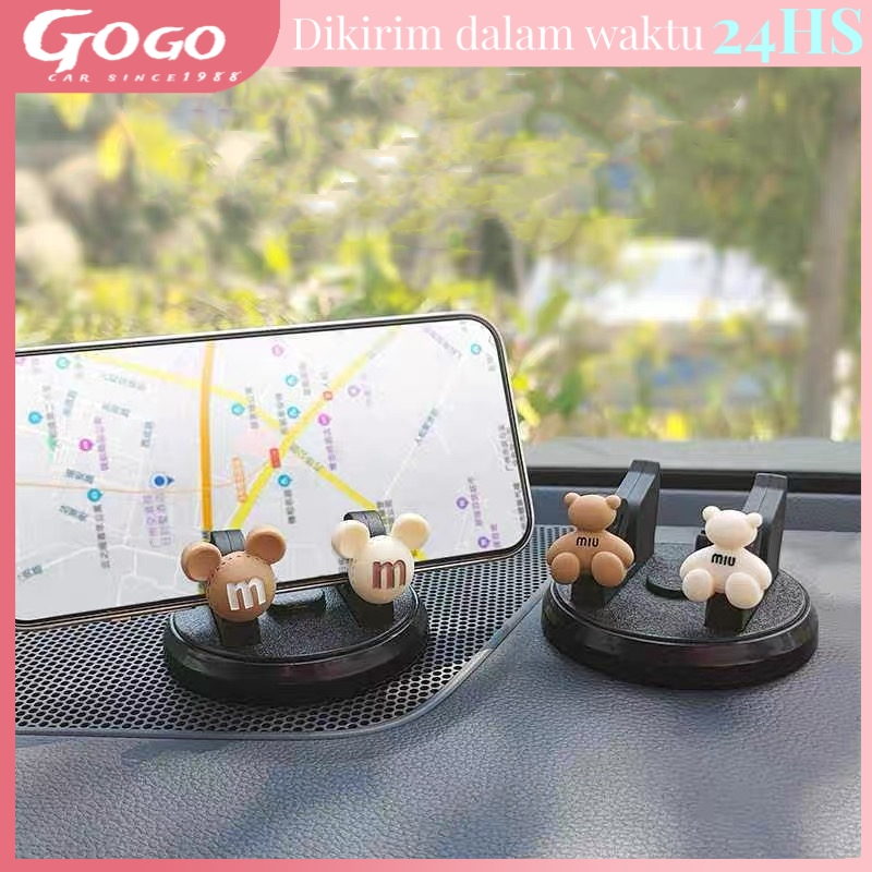 car holder hp mobil beruang dashboard dudukan hp di mobil