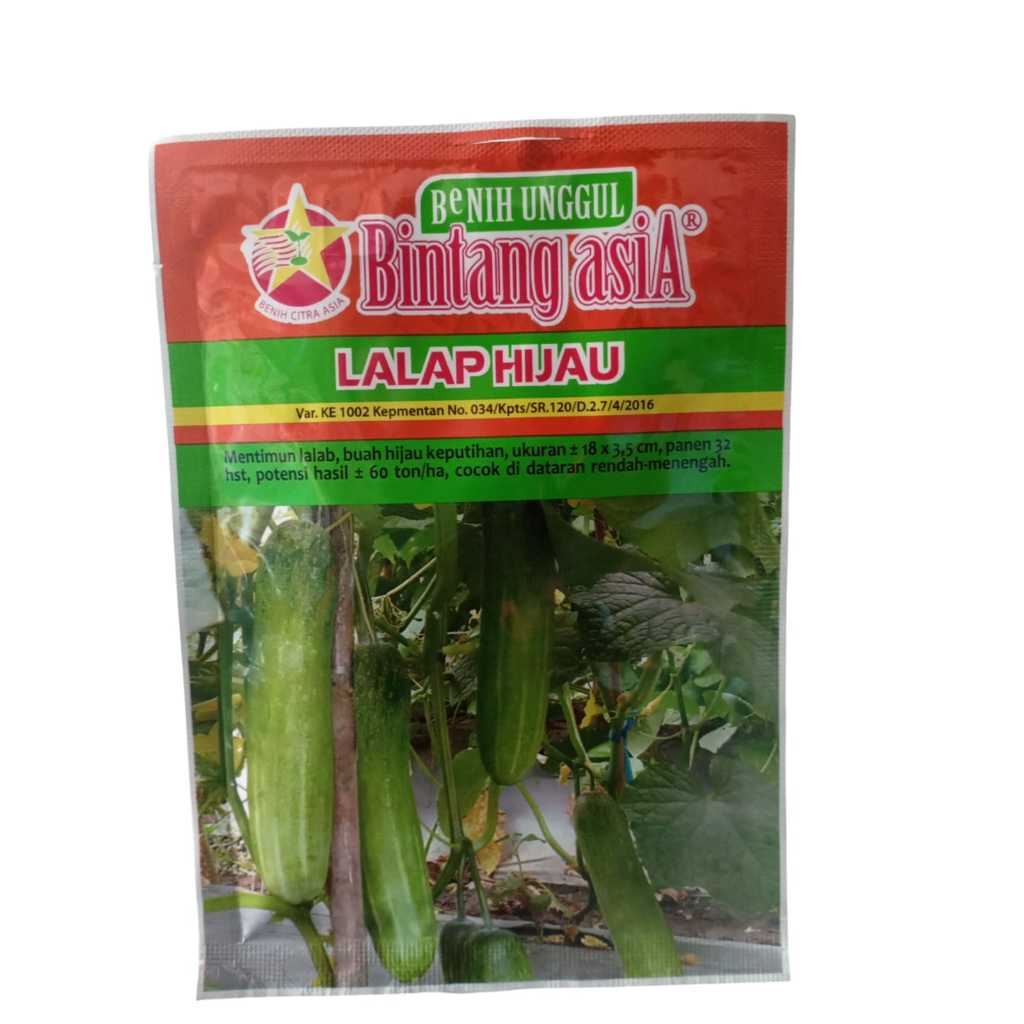 Benih Timun Lalap Hijau Bintang Asia @ 20 Gram