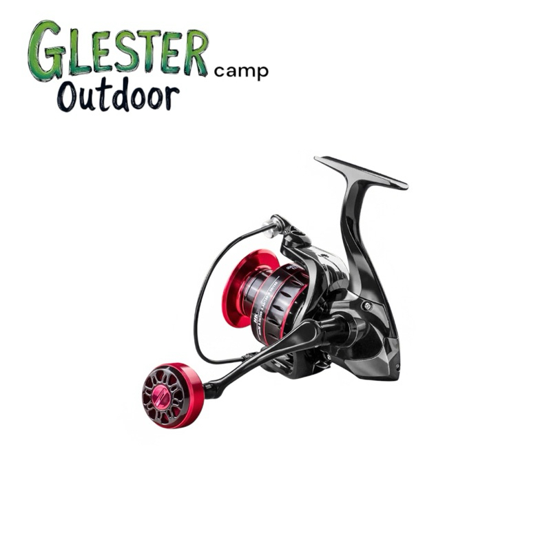 LINNHUE Reel Pancing Spinning Fishing Reel 5.2:1 Gear Ratio 8Kg HK4000 - Red glester fishing