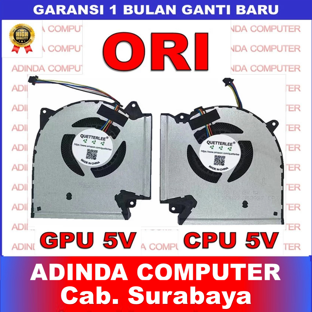 Kipas Fan Asus ROG Strix G15 G513 G513QC G513QE G513QM G533Q G713QC G713QE 5 Volt ORI