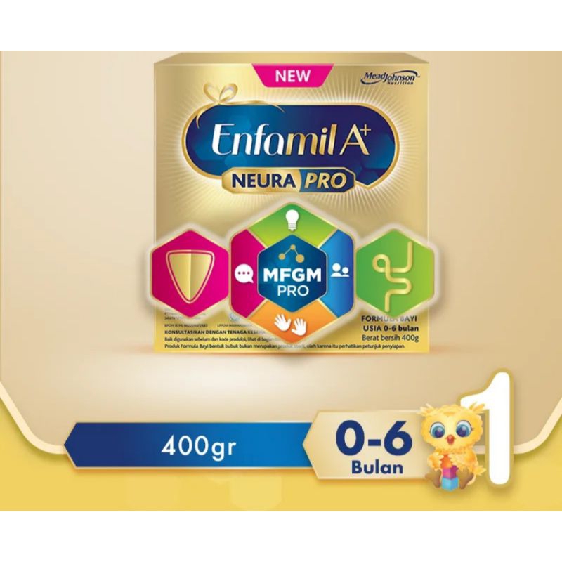 

Enfamil A+1 Susu formula bayi 0-6 bulan Plain 400gr