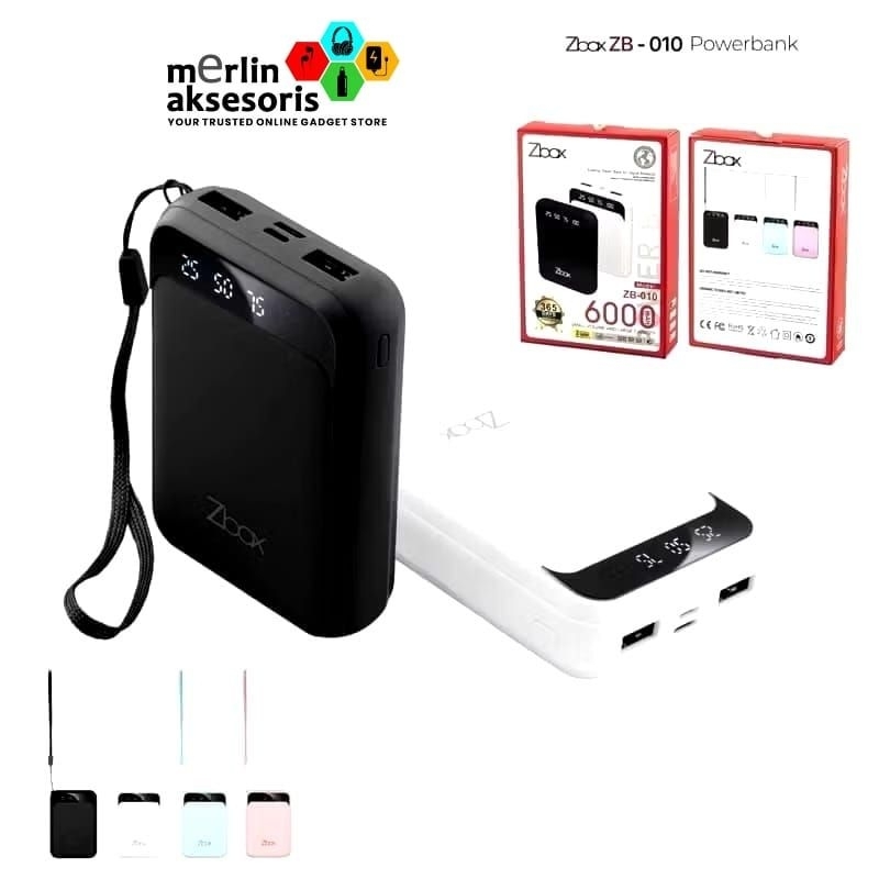 Powerbank ZBOX ZB-010(6000mah),ZB-011(10.000mah),ZB-012(10.000mah),zb-013(10.000mh) lucu dan murah