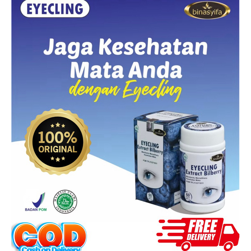 EYECLING BINASYIFA Extract Bilberry Obat Mengobati Mata Minus Katarak