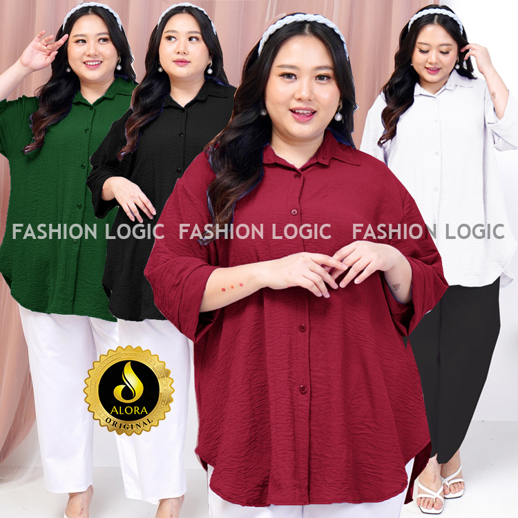 KEMEJA WANITA JUMBO LD 120 LD 130 LD140 - KEMEJA BUSUI WANITA JUMBO