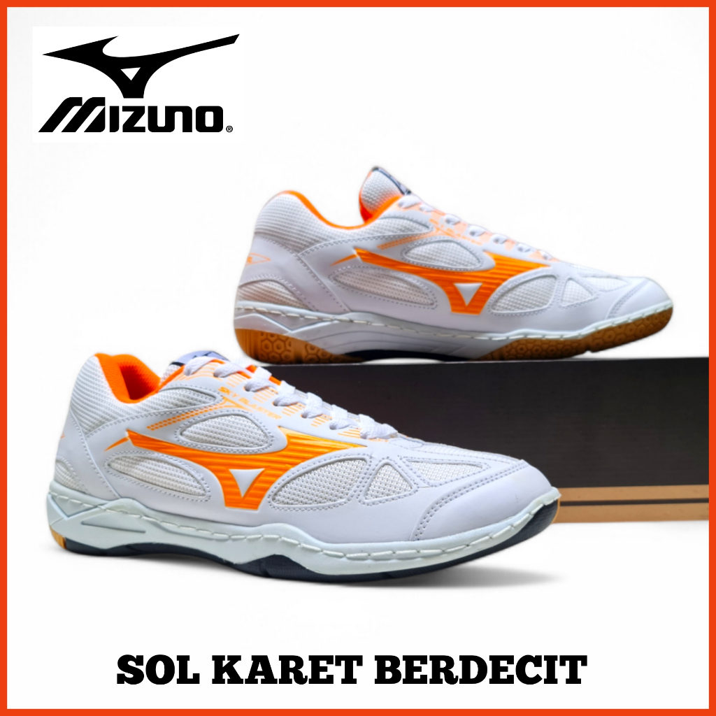 Hot Sale Sepatu Mizuno Badminton Pria Wanita Sol Karet Berdecit Anti Slip / Sepatu Olah Raga Bulu