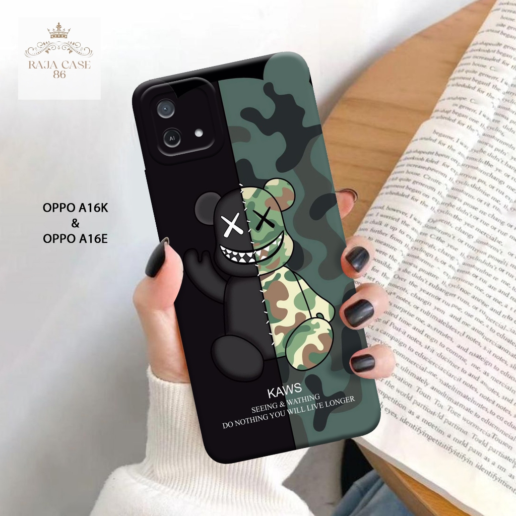 Softcase Oppo A16k / Oppo A16e - Rajacase - Case Oppo A16k - Motif Case Branded - Case Oppo A16e - P