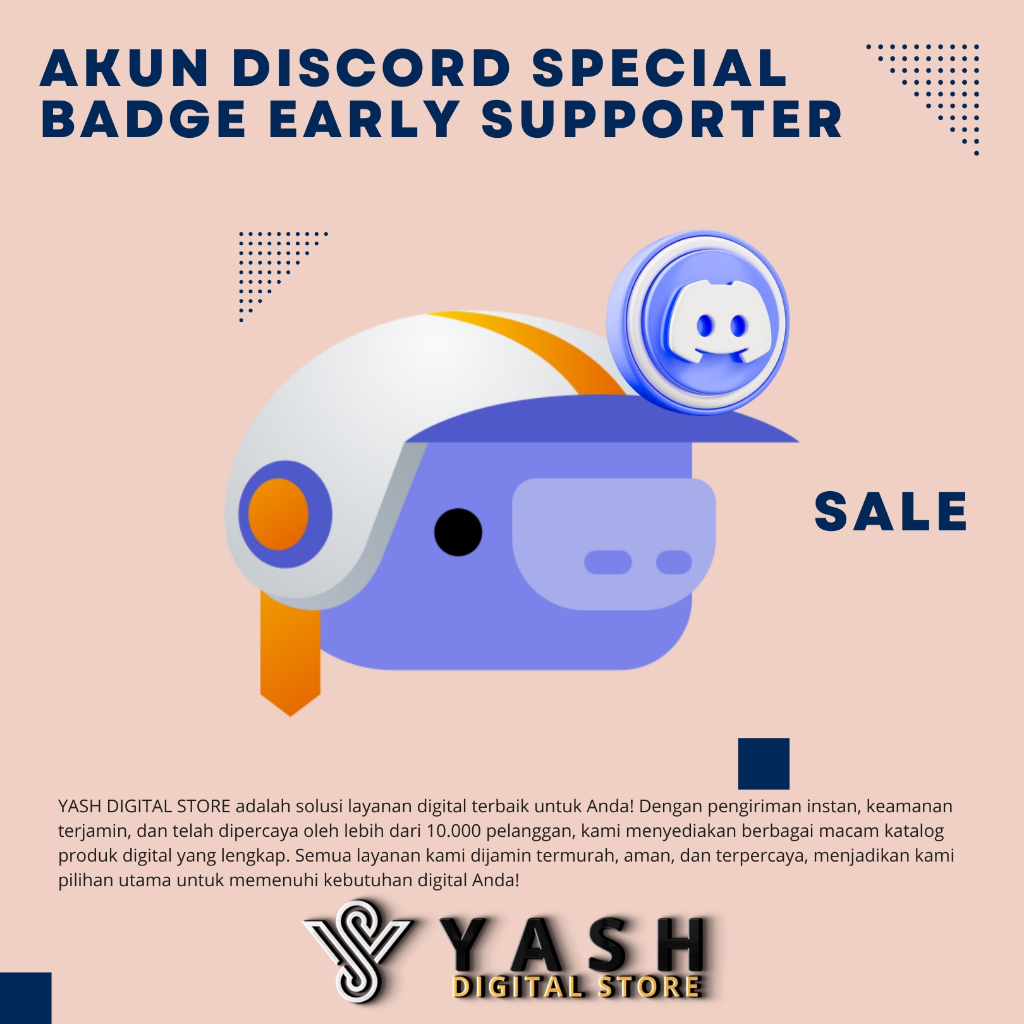 AKUN DISCORD PREMIUM DENGAN BADGE EARLY SUPPORTER ATAU BOOST 24 BULAN