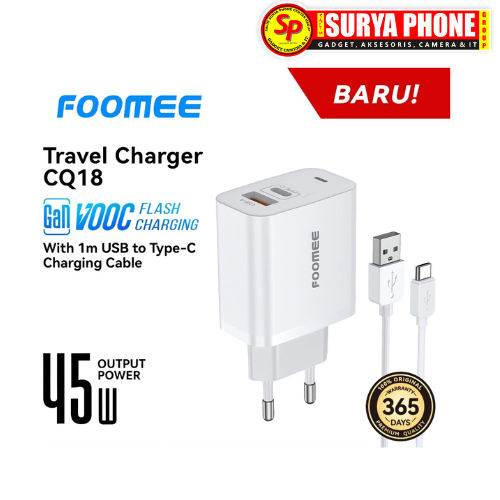 CHARGER FOOMEE CQ18 45W TYPE C