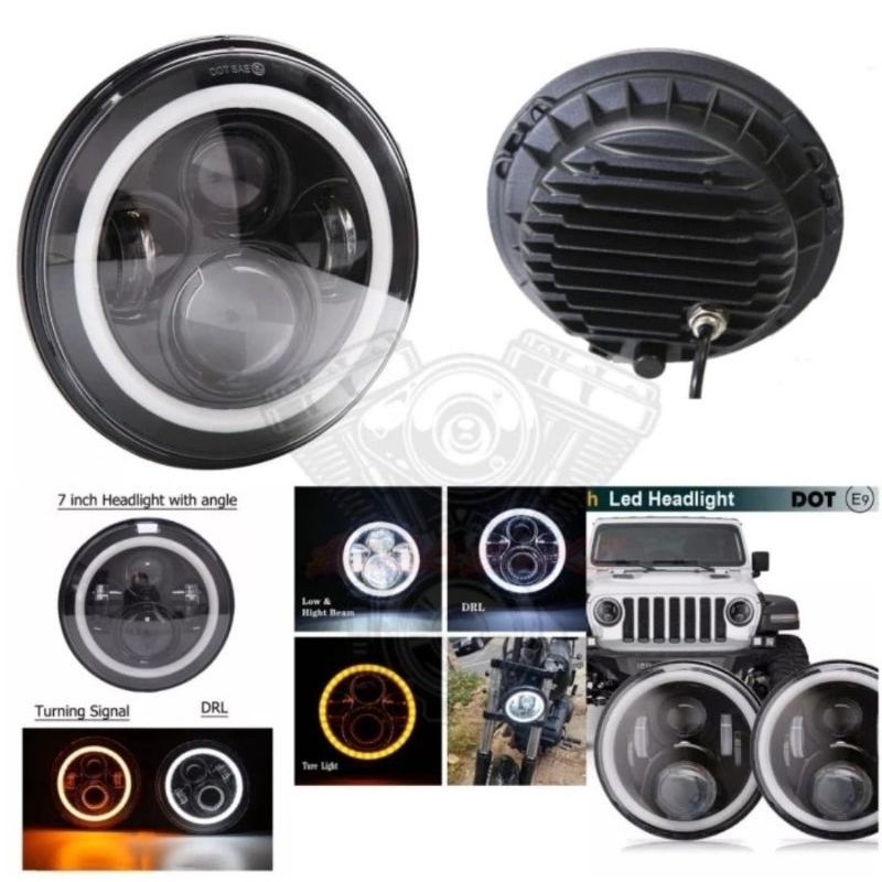 daymaker 7 inch DRL eyes daymaker harley, rubicon, w175