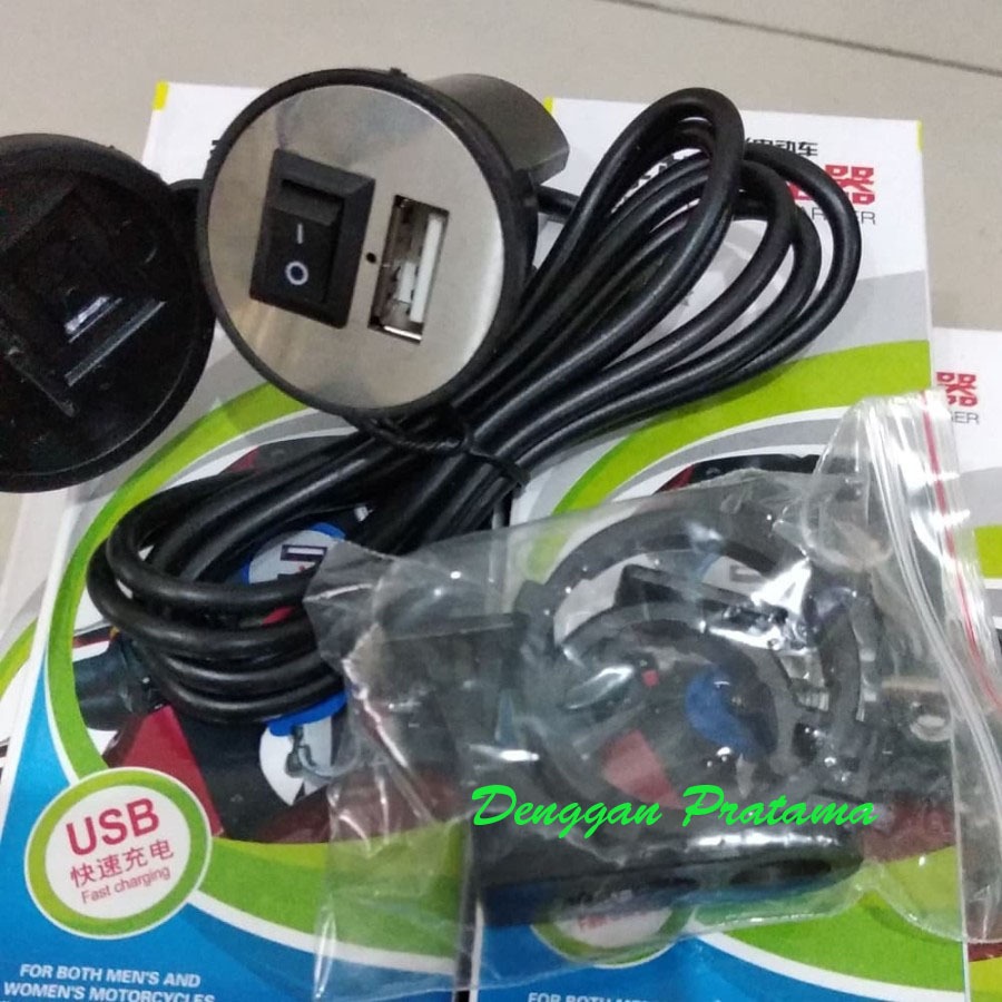 Charger Hp Di Motor Chasan Aki Phone Handphone Sepeda Motor