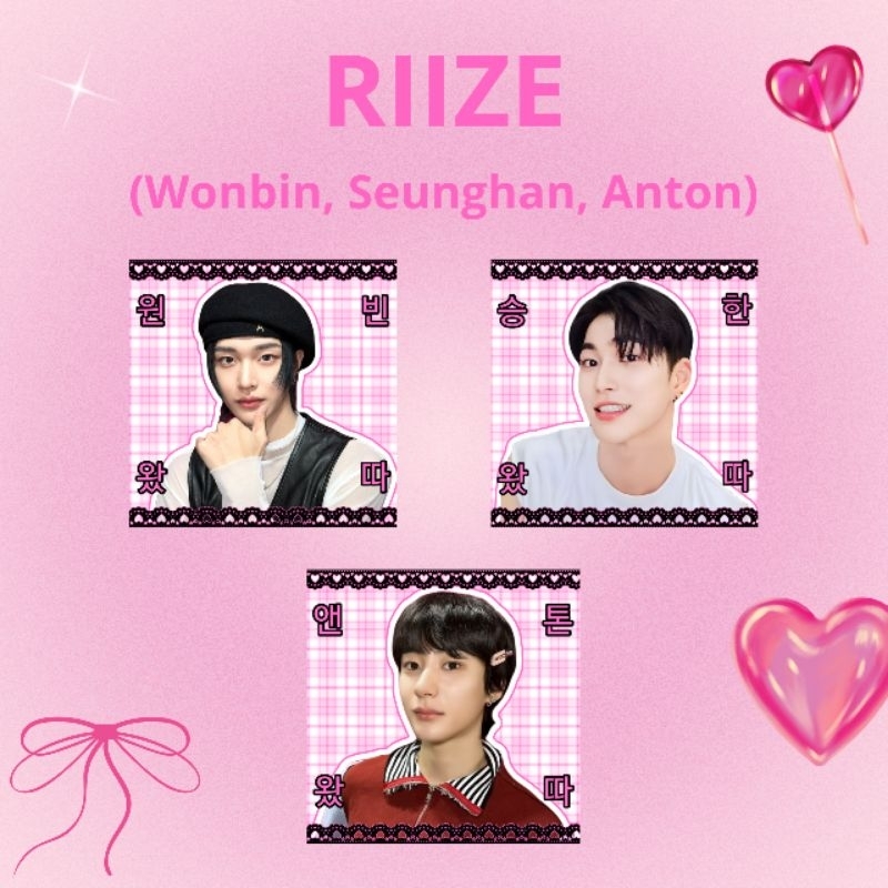 

Stiker deco cute kpop RIIZE mails sellkor freebies [isi 30pcs]