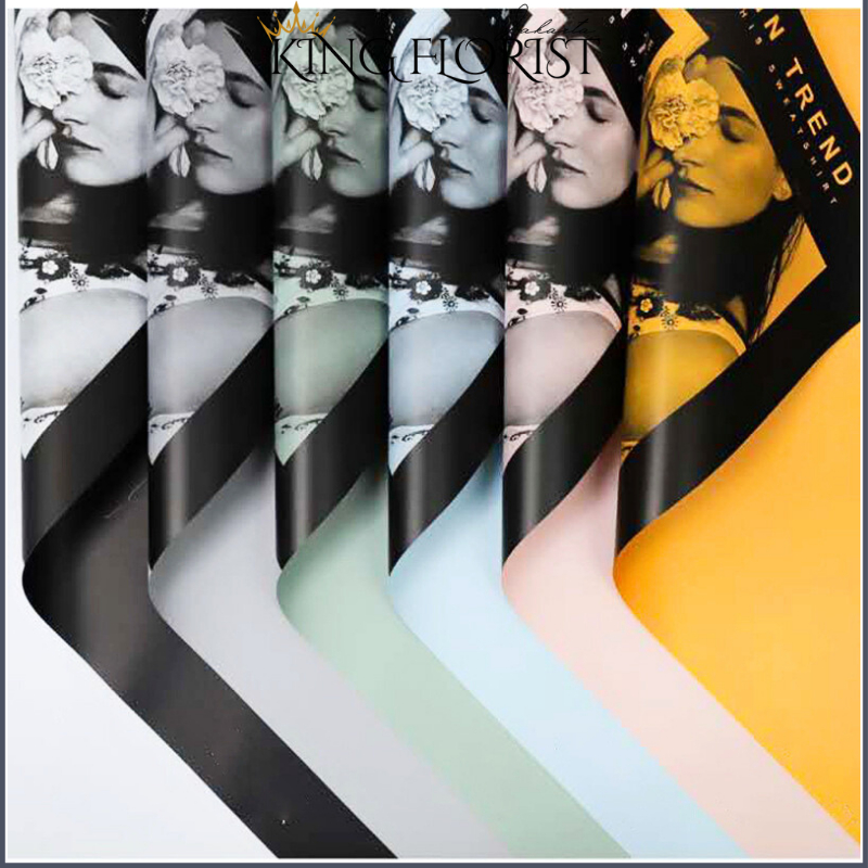 

Kertas Buket Bunga Motif Koran Cellophane Flower Wrapping Paper Waterproof Ecer Lembaran 6014