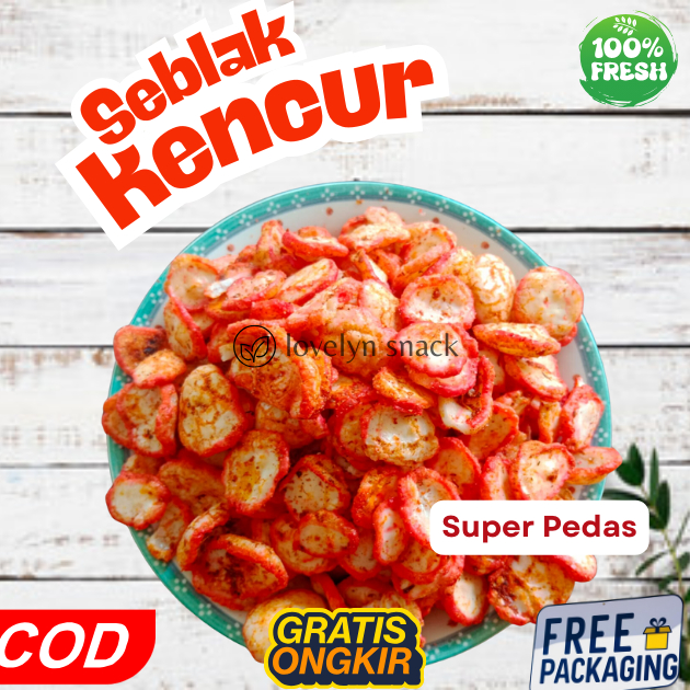 

KERUPUK SEBLAK KENCUR PEDAS 250GR - 2 KG | HARGA GROSIR | CEMILAN PEDAS
