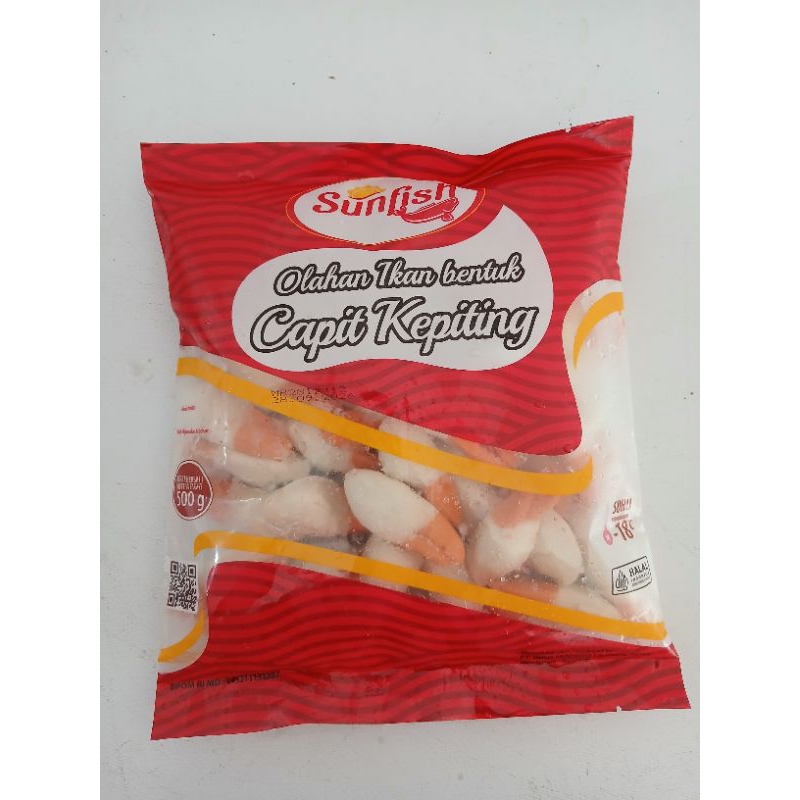

sunfish capit kepiting - olahan ikan bentuk capit kepiting - fozen food