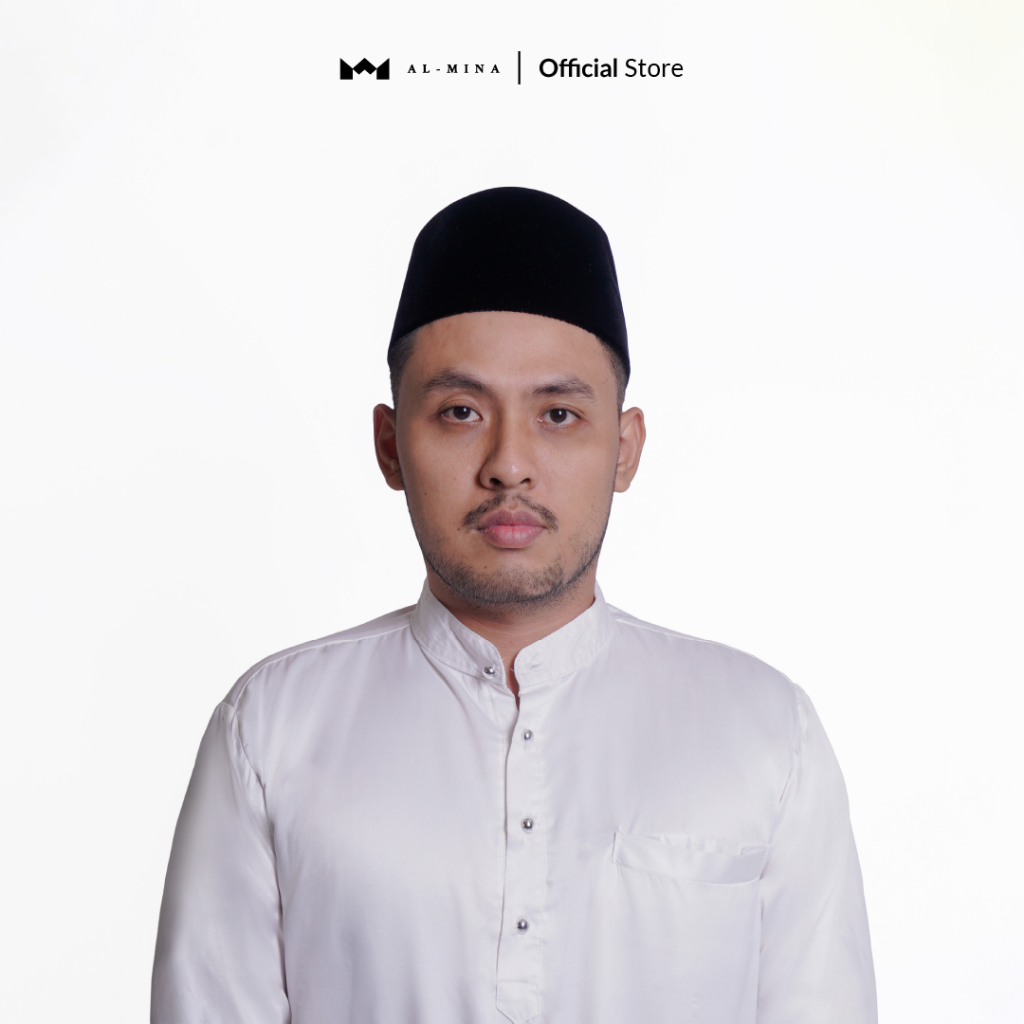 AL-MINA - Songkok Hitam Nasional FULL AC Tinggi 9 Peci Hitam Kopiah Nasional Kualitas Premium Harga 