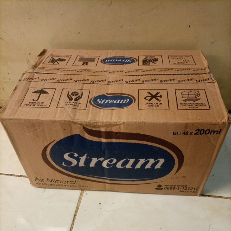 

Kardus Bekas Air Mineral Stream / Dus Stream / Dus Bekas