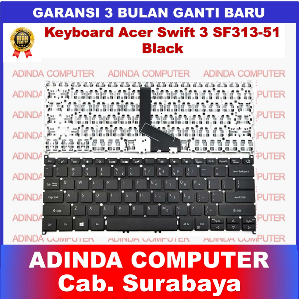 Keyboard Acer Swift 5 SF313-51 SF514-54G SF514-55T SF514-55TA SF514-52T SF514-52TP SF514-53 SF514-53
