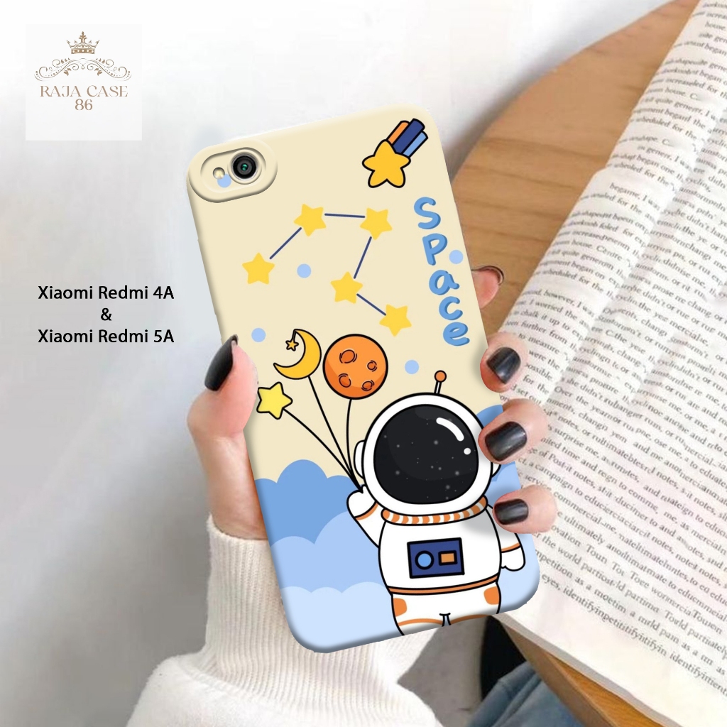 Softcase Xiaomi Redmi 4A / Redmi 5A - Rajacase - Case Redmi 4A - Motif Case Astronot - Case Redmi 5A