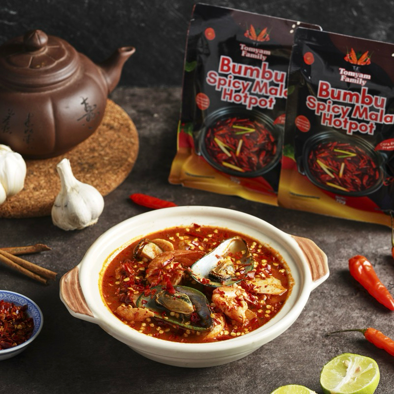 

Bumbu Hotpot Mala Steamboat Pedas Premium merk Tomyam Family Sachet